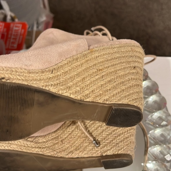 Laurie Felt Leather Upper Peep Toe Shoes 8.5 - Picture 8 of 12